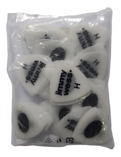 50 Plumillas Jimmy Wess De Triangulo, Dura Jw-tr-h Color Blanco Tamaño H