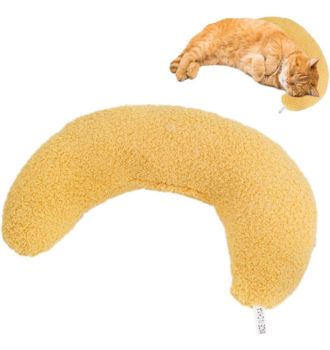 Cat Neck Pillow - Soft Cat Calming Pillow, Half Moon Shaped