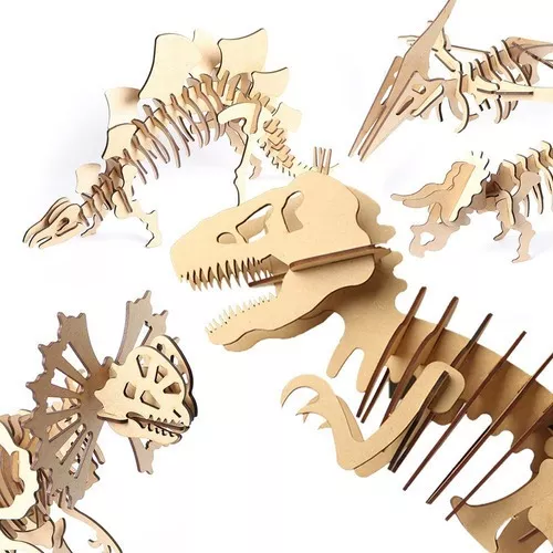 Jogo de quebra-cabeça 3000 peças quebra-cabeça para adultos 3d  quebra-cabeças de metal 3d quebra-cabeças de dinossauros com suporte DIY  kits de