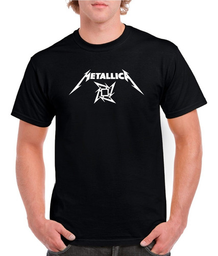 Polera Hombre Estampado Metallica LG