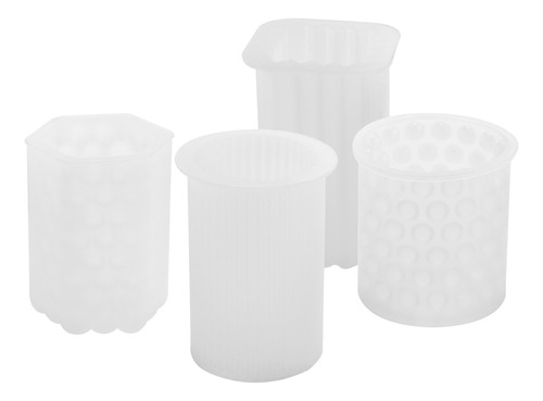 Molde De Silicona Para Velas, Paquete De 4 Moldes De Silicon