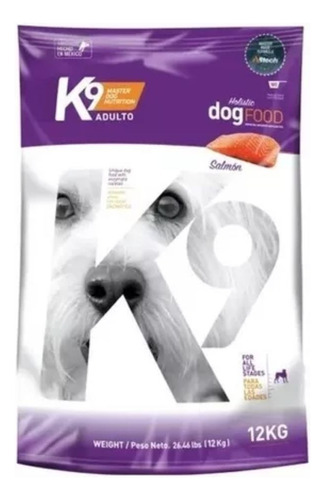 Alimento Croqueta K9 Adulto Salmon 12kg 