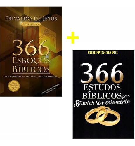 Livro 366 Esboços Bíblicos Para Pregação + 366 Casamento 