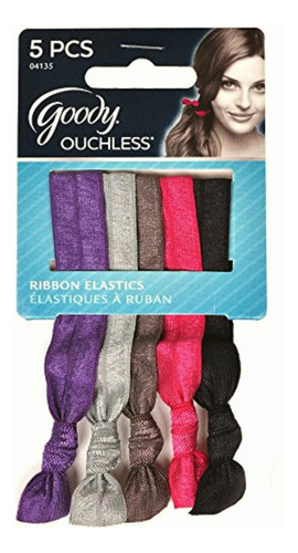 Goody Ouchless Ribbon Elastics, 5 Count
