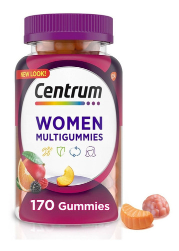 Multivitaminico Centrum Para Mujer Sabor Frutas 170 Gomitas