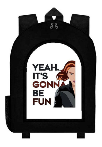 Mochila Black Widow Natasha Romanoff Adulto / Escolar C21