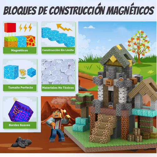 Bloques De Construcción Juguete De Tipo Minecraf 128pcs 128 03-world Of Mortals