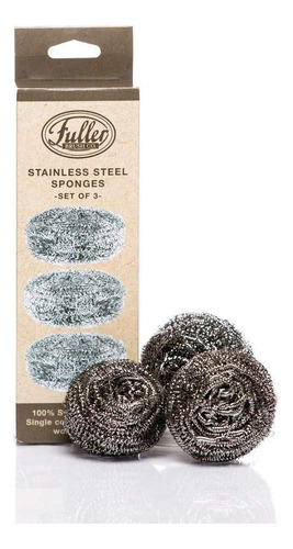 Fuller Brush 19868esponjas (retail), De Acero Inoxidable,