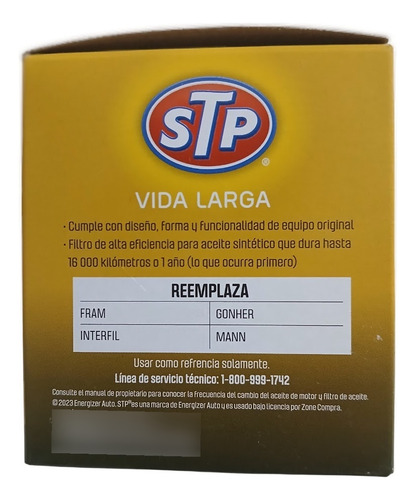 Filtro De Aceite Sintético Para Ford Mustang 4.0 2005-2010