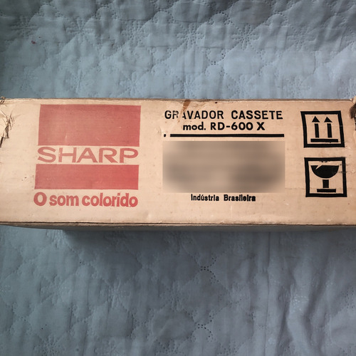 Com Caixa Original Gravador Cassete Rd 600x Sharp K7 (Usado)