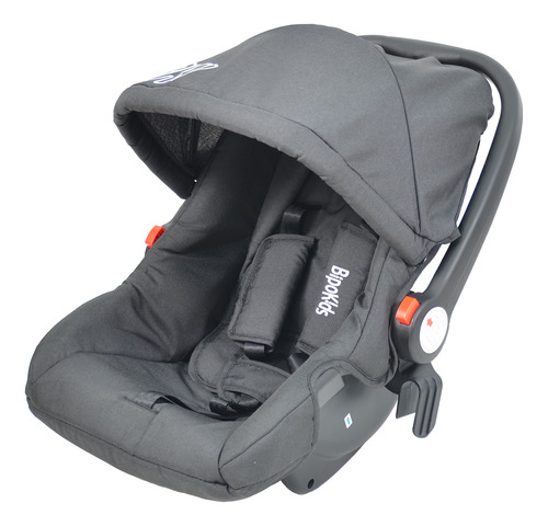 Coche Cuna Con Huevito Recien Nacido Bipokids Color Negro Chasis Negro
