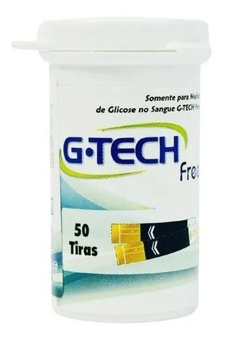 Fita Teste Glicose Tira Glicemia G-tech Free 50 Unidades