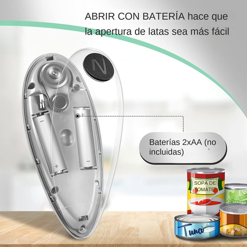 Abridor De Latas Eléctrico, Abrelatas Con Manos Libres