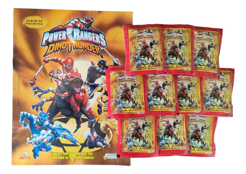 Álbum De Figuritas Power Rangers Dino Thunder + 20 Sobres