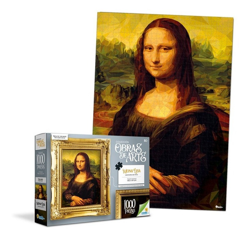 Rompecabezas 1000 Piezas Mona Lisa Leonardo Da Vinci Ronda