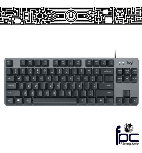 Imagen 1 de 3 de Fpc Teclado Mecánico Logitech K835 Tkl , Ingles O Español Ñ