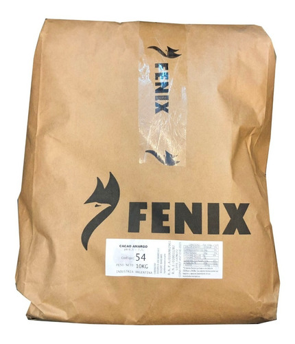 Cacao Fenix Amargo X Kg Nº54 14/16% Cotillon Sergio Once