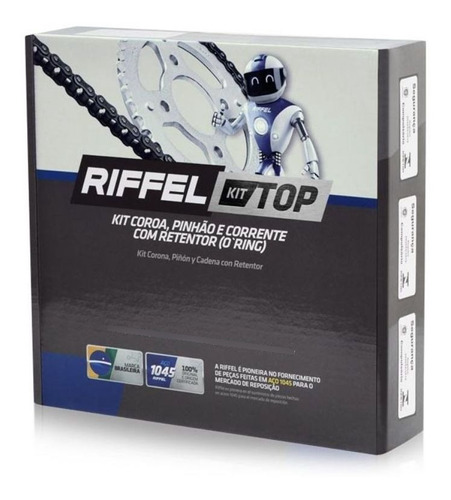 Kit Relação Transmissão Retentor Top Riffel Xtz 125 2002-16