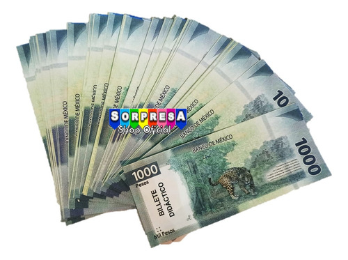 450 Billete Didáctico Mx 1000 Contar Utilería