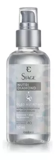 Óleo Nutri Diamond 110ml Siàge Eudora - Nutrição Capilar Fragrância Do Tratamento Suave Cor De Cabelo Todos Os Tipos De Cabelos