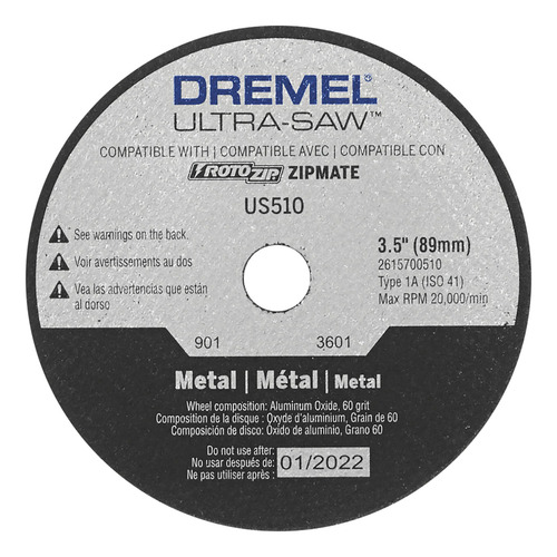 Kit De Discos De Corte Dremel Us700 Ultra-saw De 6 Piezas