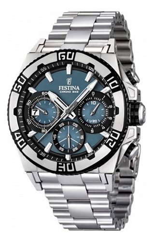 Reloj Festina F16658.3 Tour De France Crono Bike Acero Acero Azul Aero (Usado)