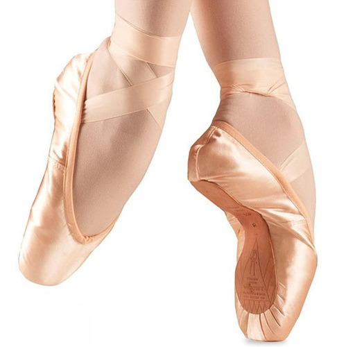 Imagen 1 de 2 de Zapatilla Ballet Con Puntera De Yeso Baile Dama