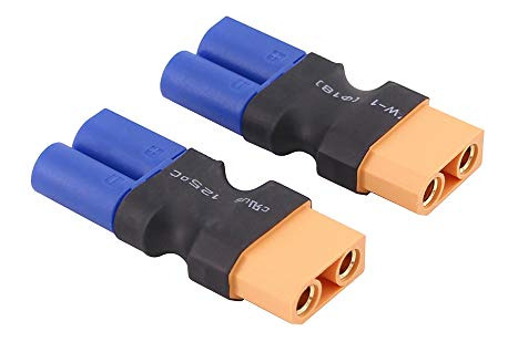 Pack 2 Adaptadores Ec5 A Xt90 Para Conexiones Eficientes
