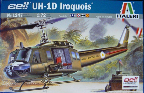 Maqueta Helicoptero Uh 1d Iroquois Italeri 1247 Esc 1/72 Lp