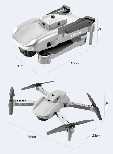 Drone K105 Max Plegable Wifi Fpv Detección De Obstáculos