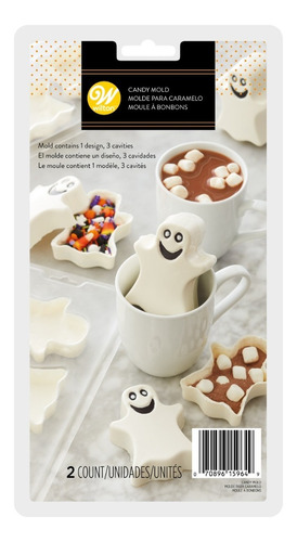 Molde Fantasma 3d Chocolate Halloween Wilton 2115-0-0238