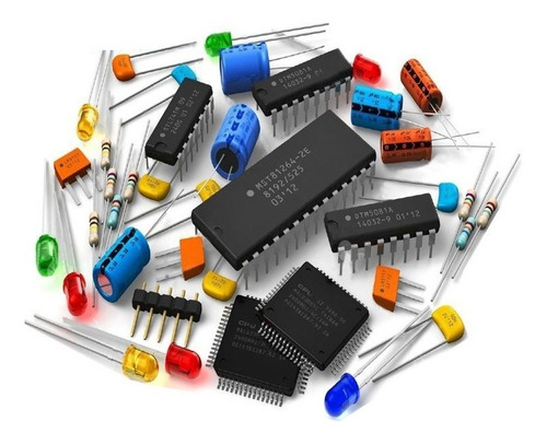 Lote De Componentes Eletronicos ( Capacitor, Resistor ) 54pç