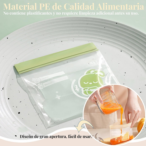 72 Bolsas De Almacenamiento Reutilizables, Bolsas De Recarga