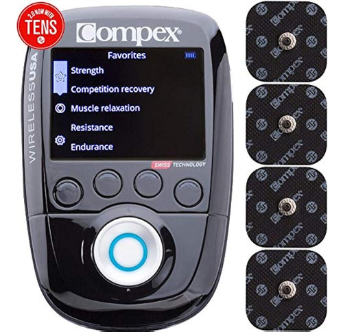 Estimulador Muscular Compex Wireless Usa 2.0 Con Kit Tens Bu