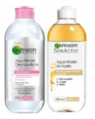 Pack Garnier Agua Micelar + Agua Micelar Bifasica 400ml