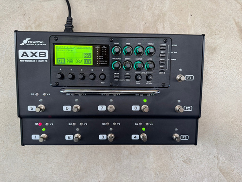Pedaleira Fractal Audio Systems Ax8 Multi Fx Amp Modeler Preto