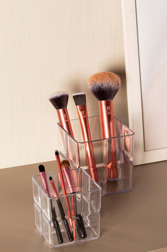 Caixa Organizadora Bisotê 8 Divisórias 18x15x10 Cm Cristal