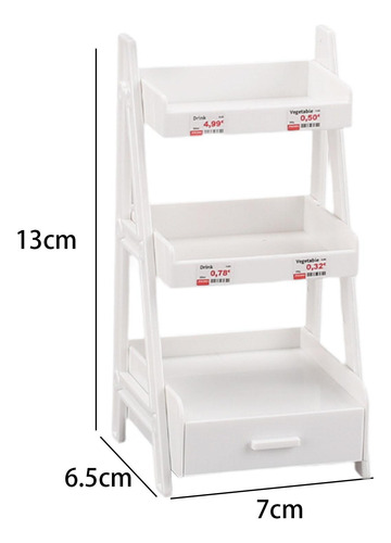 5 Soporte Para Plantas En Miniatura Con Cajón, Estante