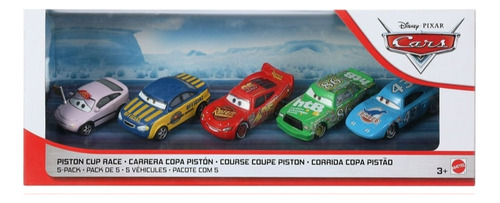 Cars - Carrera Copa Piston - Rayo, Chick, Rey - Mattel - 