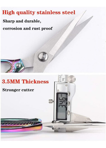 Imagen 7 de 8 de Tijeras De Cocina Multiusos De Acero Inoxidable Alta Calidad