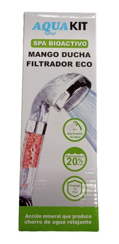 Imagen 3 de 5 de Eco Ducha Spa Cabezal Para Ducha Telefono Mango Filtrador