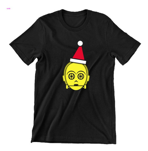 Playera Feliz Navidad C-3po Star Wars Brilla En La Noche