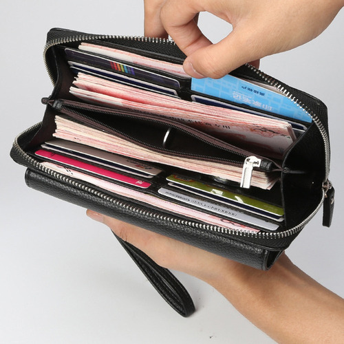 Cartera De Caballero Baellerry Billetera De Gran Capacidad
