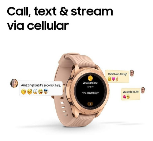 Samsung Gear Galaxy Watch Sm-r815 Smartwatch Lte Rose 42mm