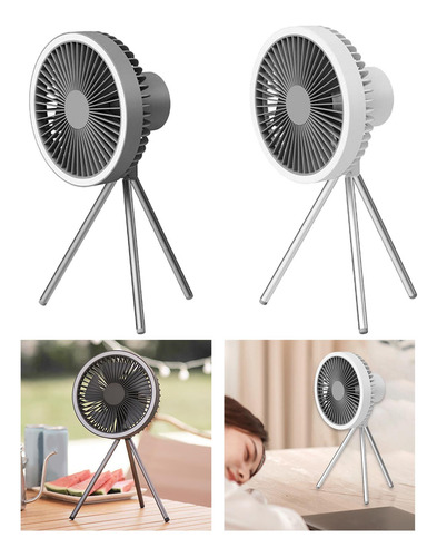 Ventilador De Mesa Con Trípode Portátil De 3 Velocidades,