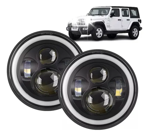 Qu Faro Led Redondo De 7 Pulgadas For Camión 4 X 4