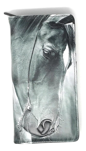 Shag Wear Horse Portrait Cartera Grande Animales Mujer Piel