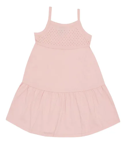 Vestido Primeiros Passos Menina - Rosa - 52207-11