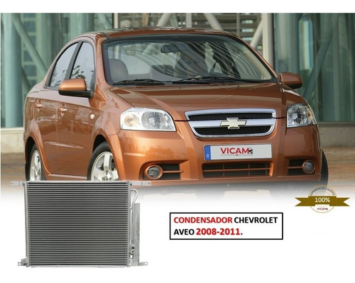 Condensador Chevrolet Aveo 2008-2011.