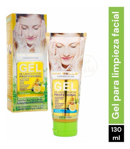 Gel Limpieza  Facial Wokali Limón 130ml